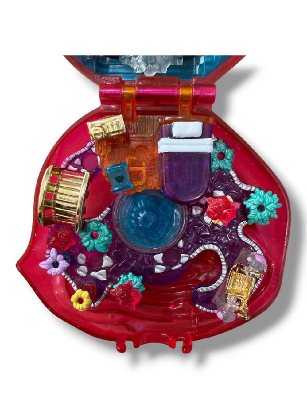 SOLD - 1996 Polly Pocket Sweet Roses Compact Only - Picture 5 of 7